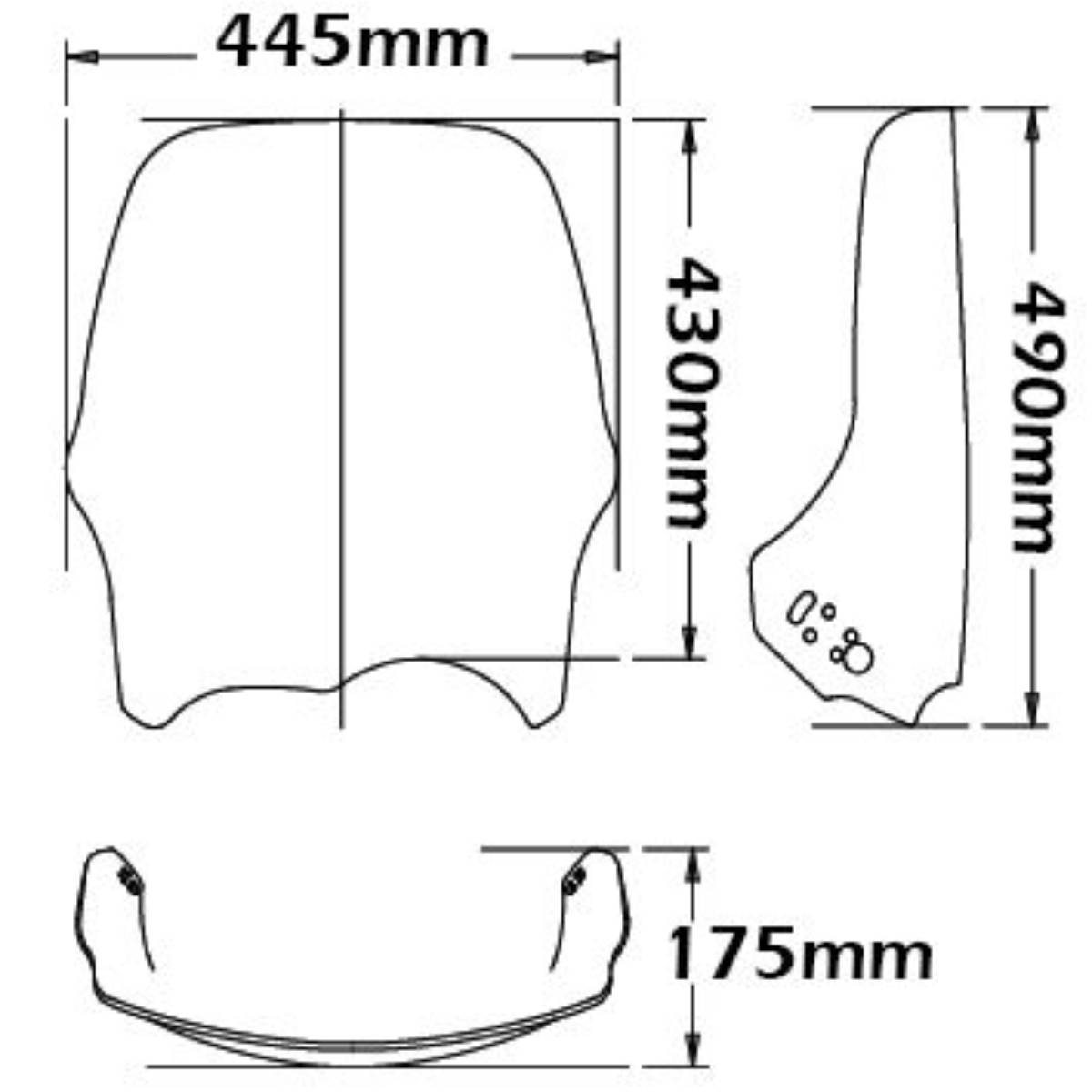 Parabrisas tipo flujo aire BMW R1150GS 2000-2003